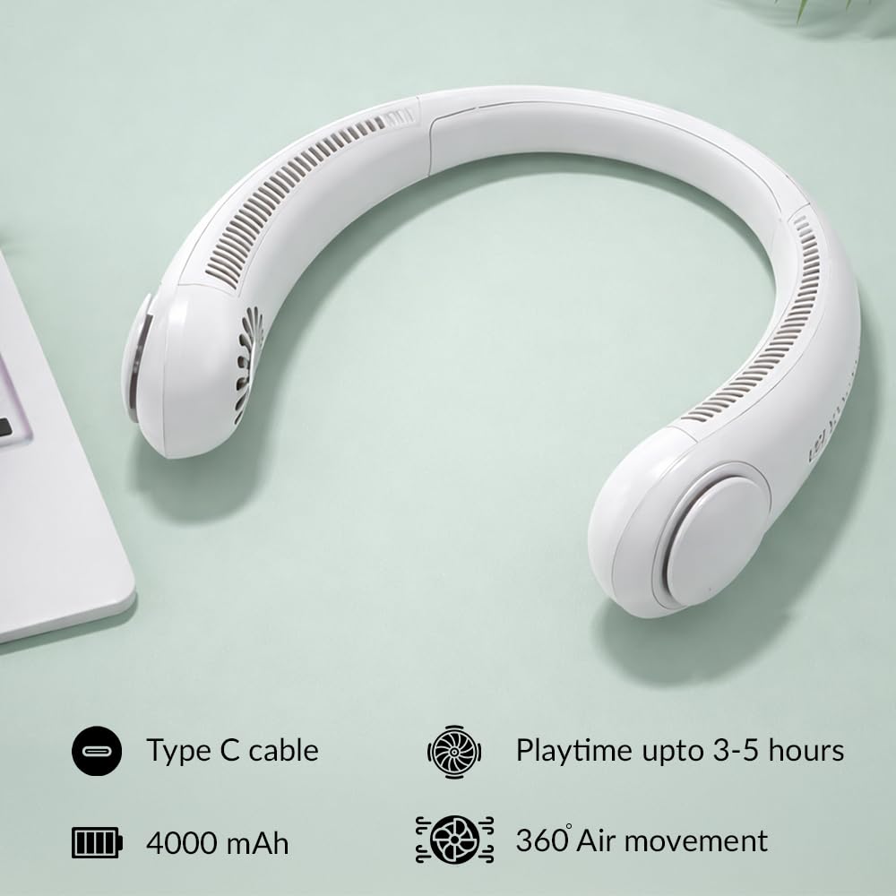 Portable Wearable Neck Fan