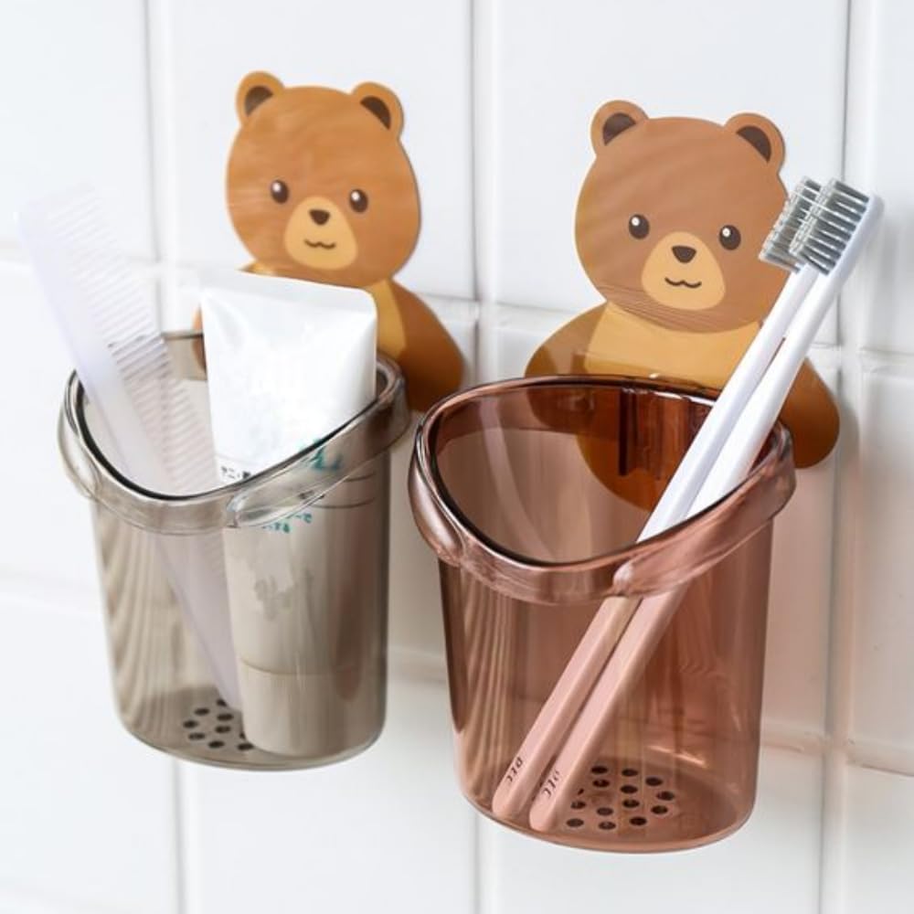 Wall Mounted Bathroom Organizer Cup