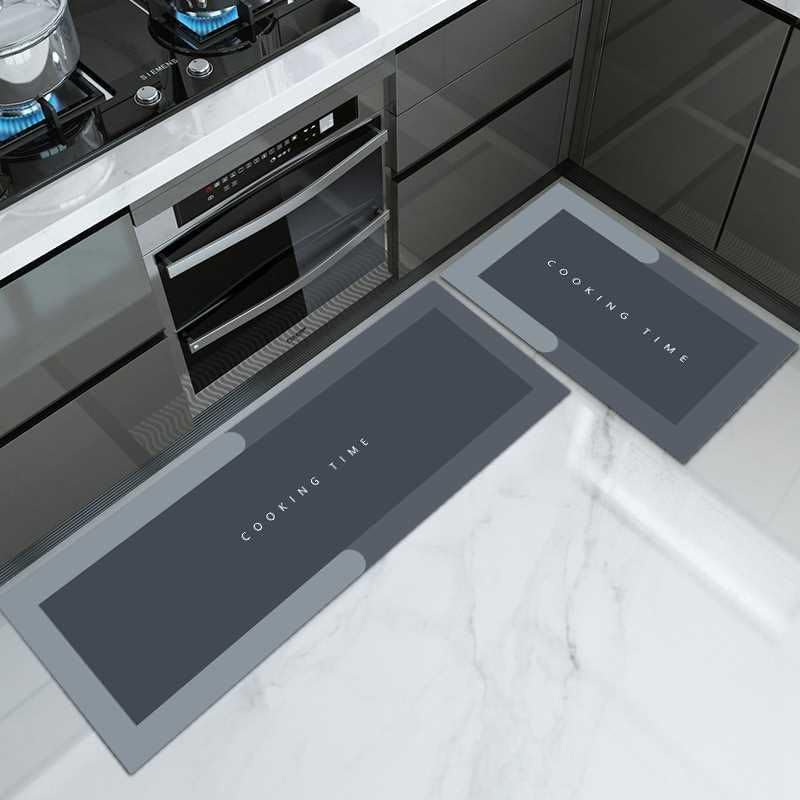 2 Pcs Kitchen Mats | Waterproof Memory Foam Floor Rugs