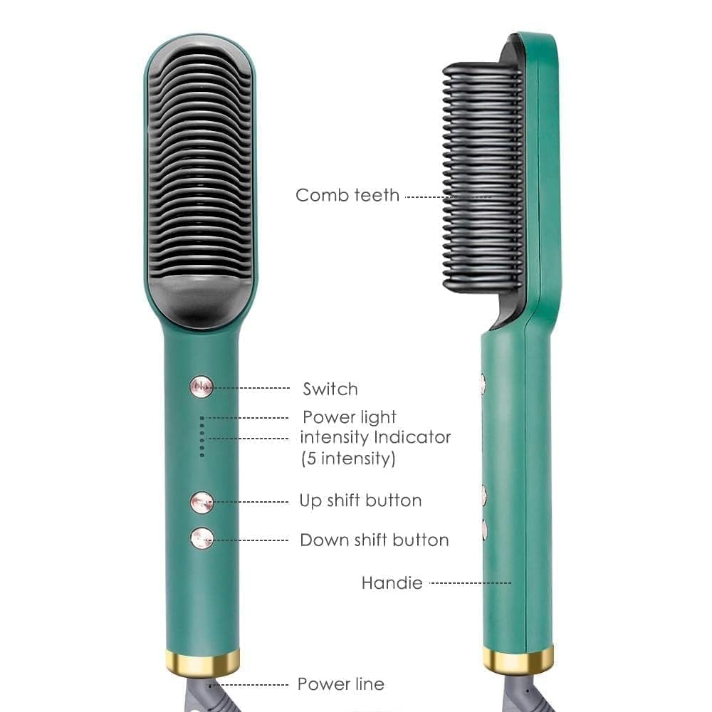 Ceramic Hair Straightening Brush for Women