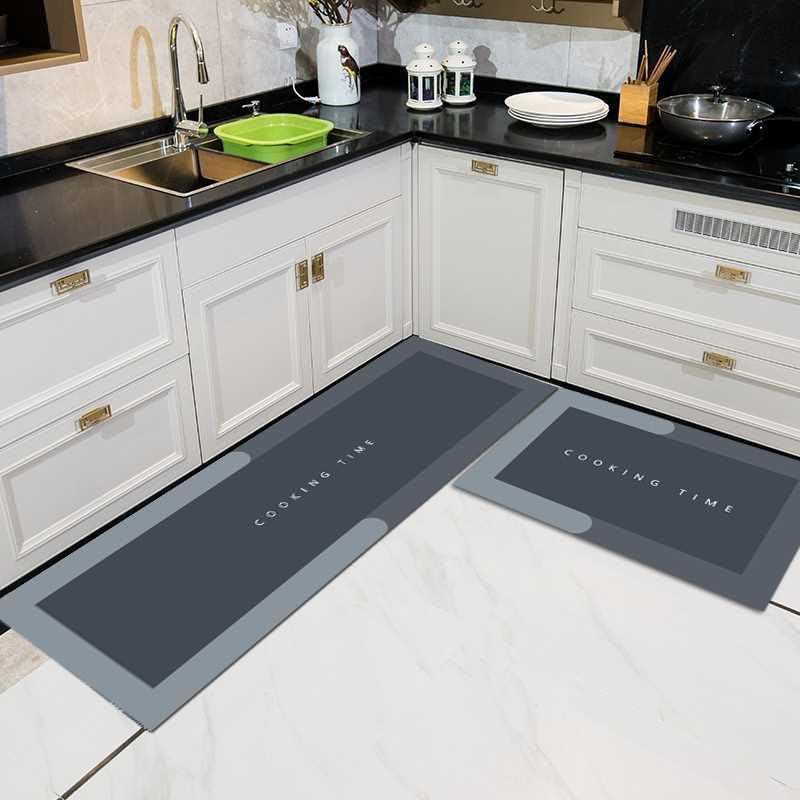 2 Pcs Kitchen Mats | Waterproof Memory Foam Floor Rugs