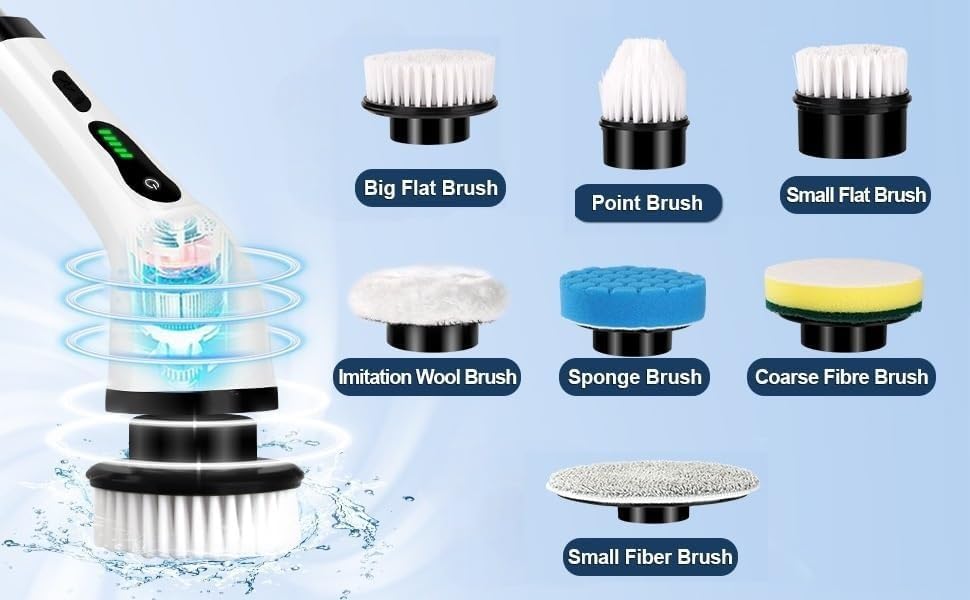 Electric Spin Scrubber, Cleaning Brush