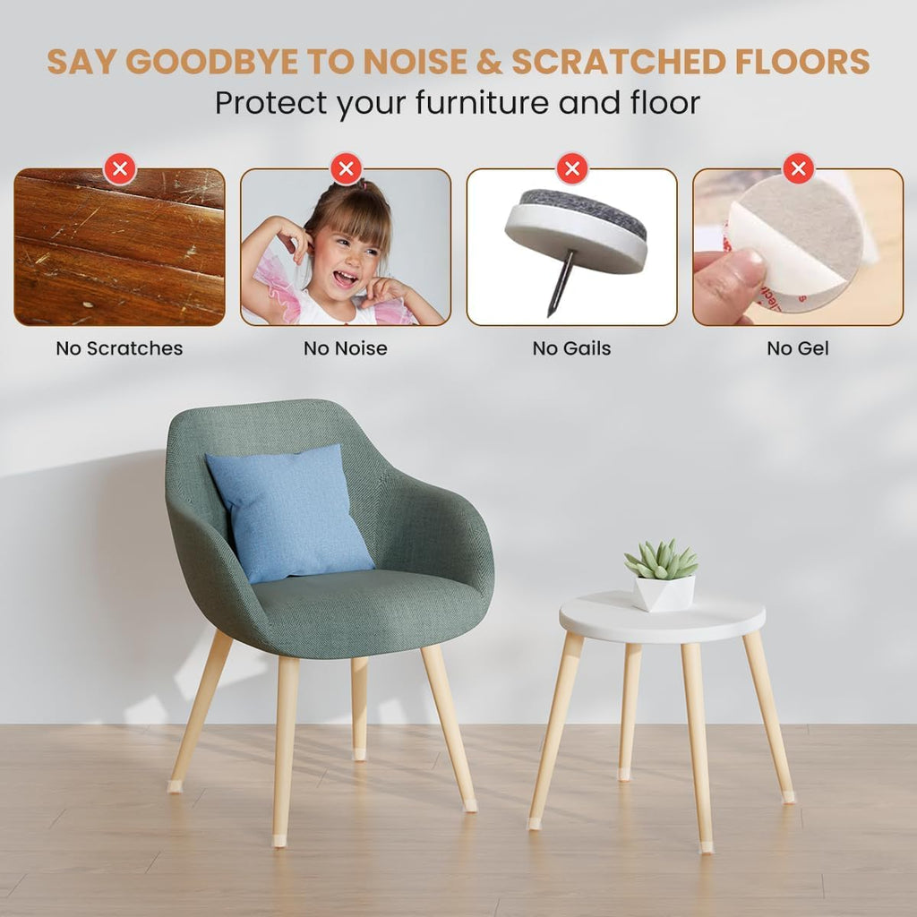 Silicone Chair Leg Floor Protectors