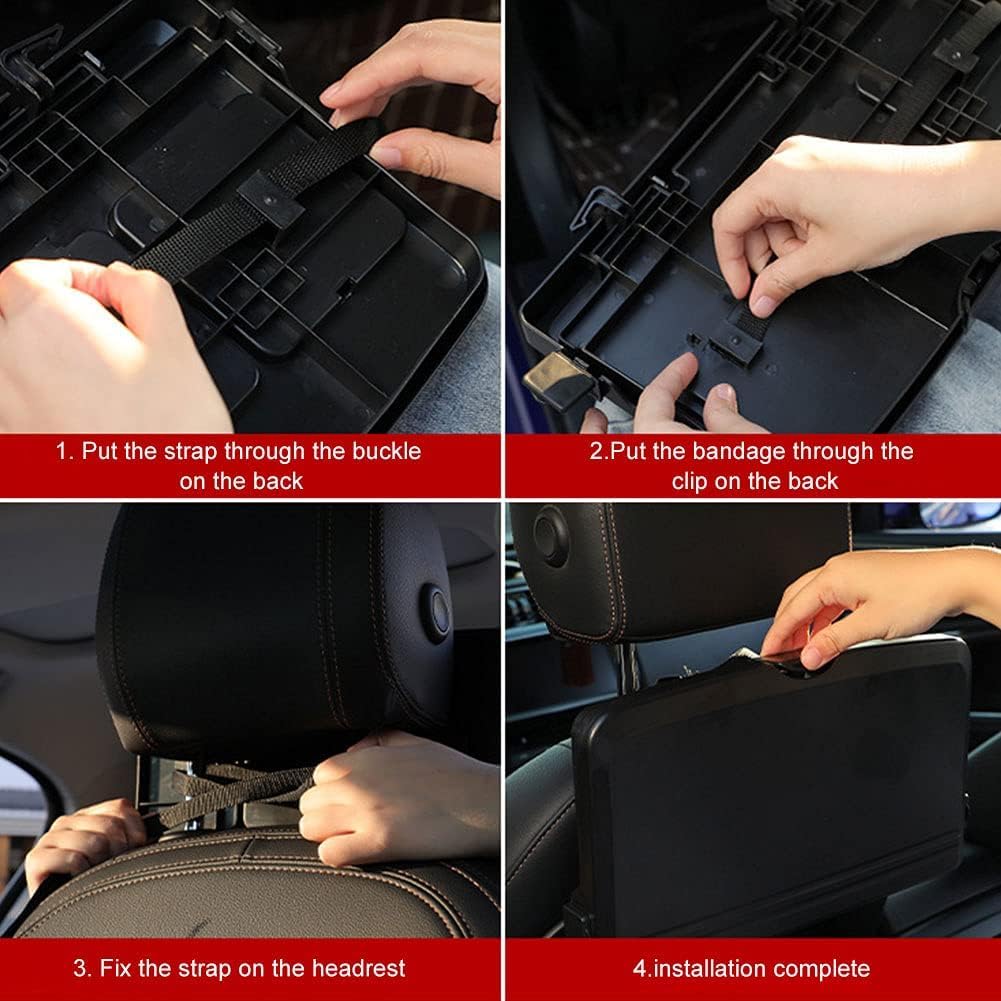 Car Back Seat Food Tray Table Organizer