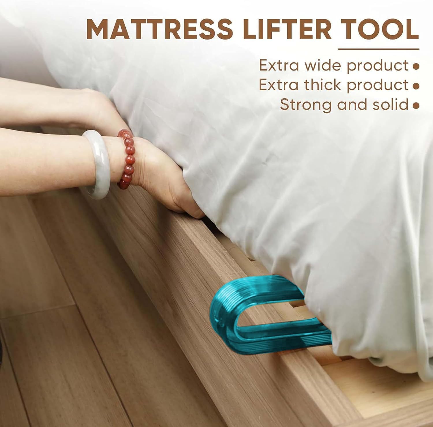 2-in-1 Mattress Lifter Stand & Bed Sheet Tucker Tool