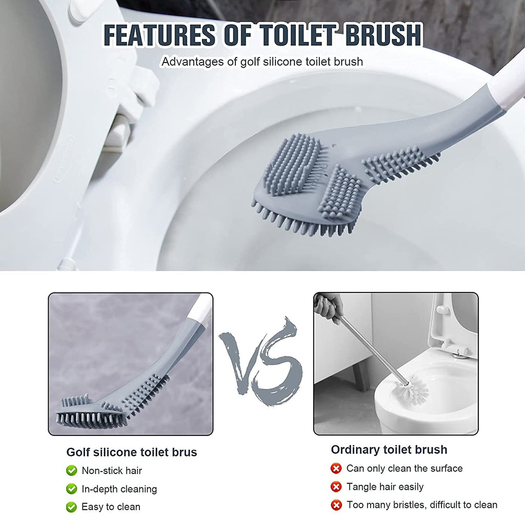 Golf Toilet Brush Set with Holder