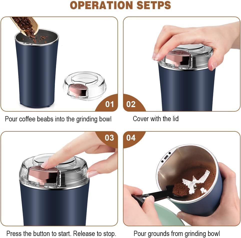 Multi-Functional Electric Stainless Steel Grinder