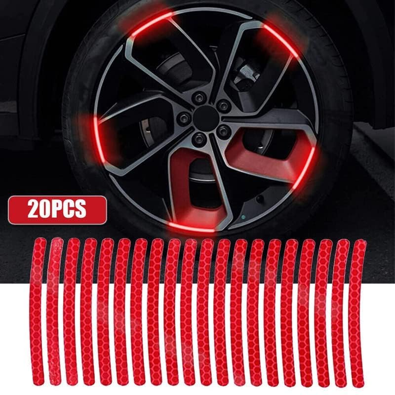Car Wheel Reflective Strips (Pack of 20)