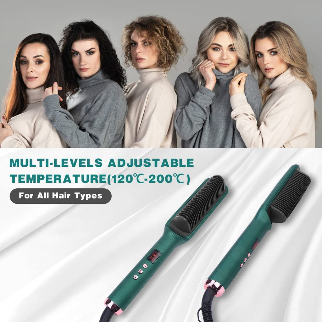 Ceramic Hair Straightening Brush for Women