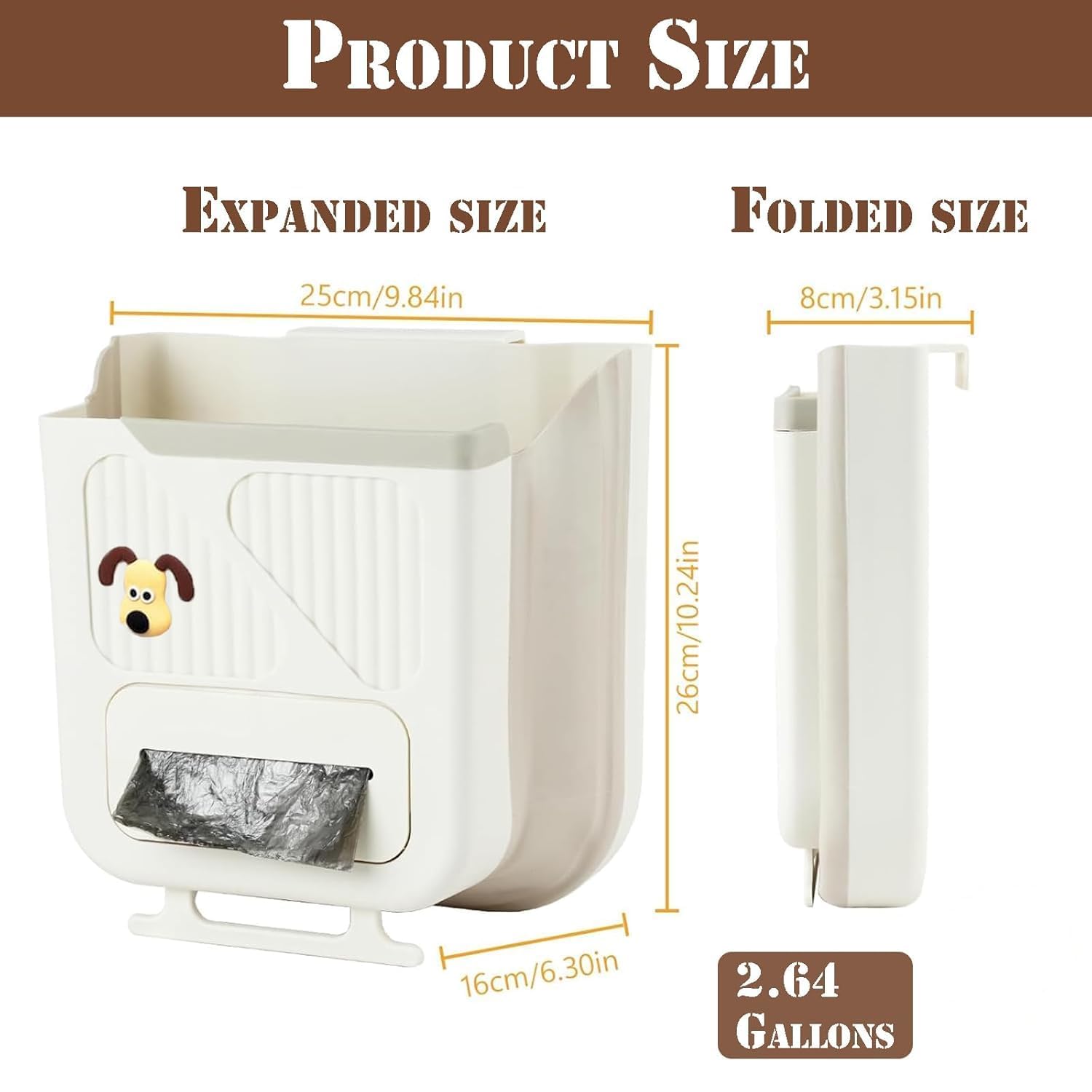 Trash Can for Kitchen Cabinet