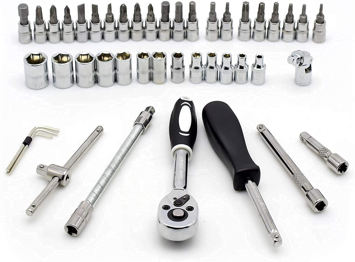 46 in 1 Pcs Tool Kit and Screwdriver and Socket Set