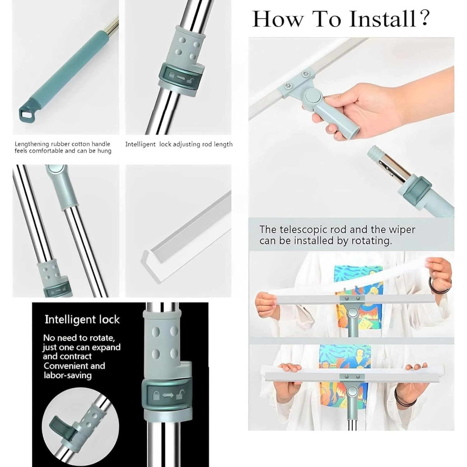 Magic Broom Silicon Floor Wiper