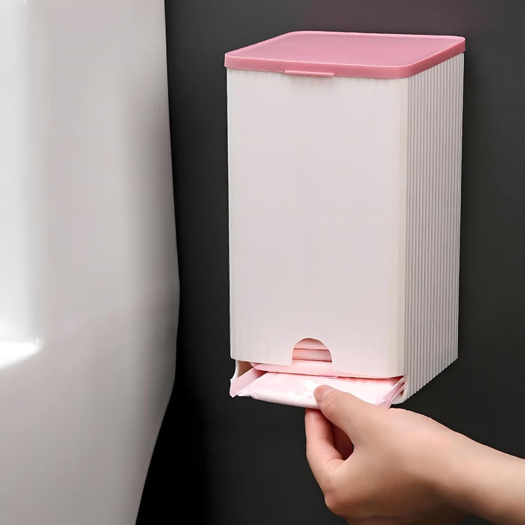 Wall-Mounted Sanitary Napkin Storage Box