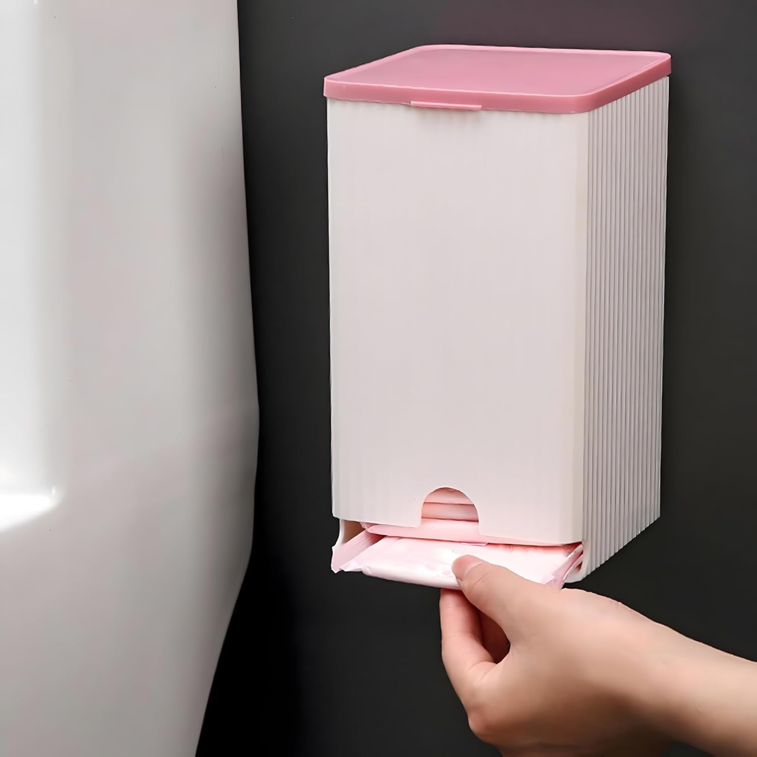 Wall-Mounted Sanitary Napkin Storage Box