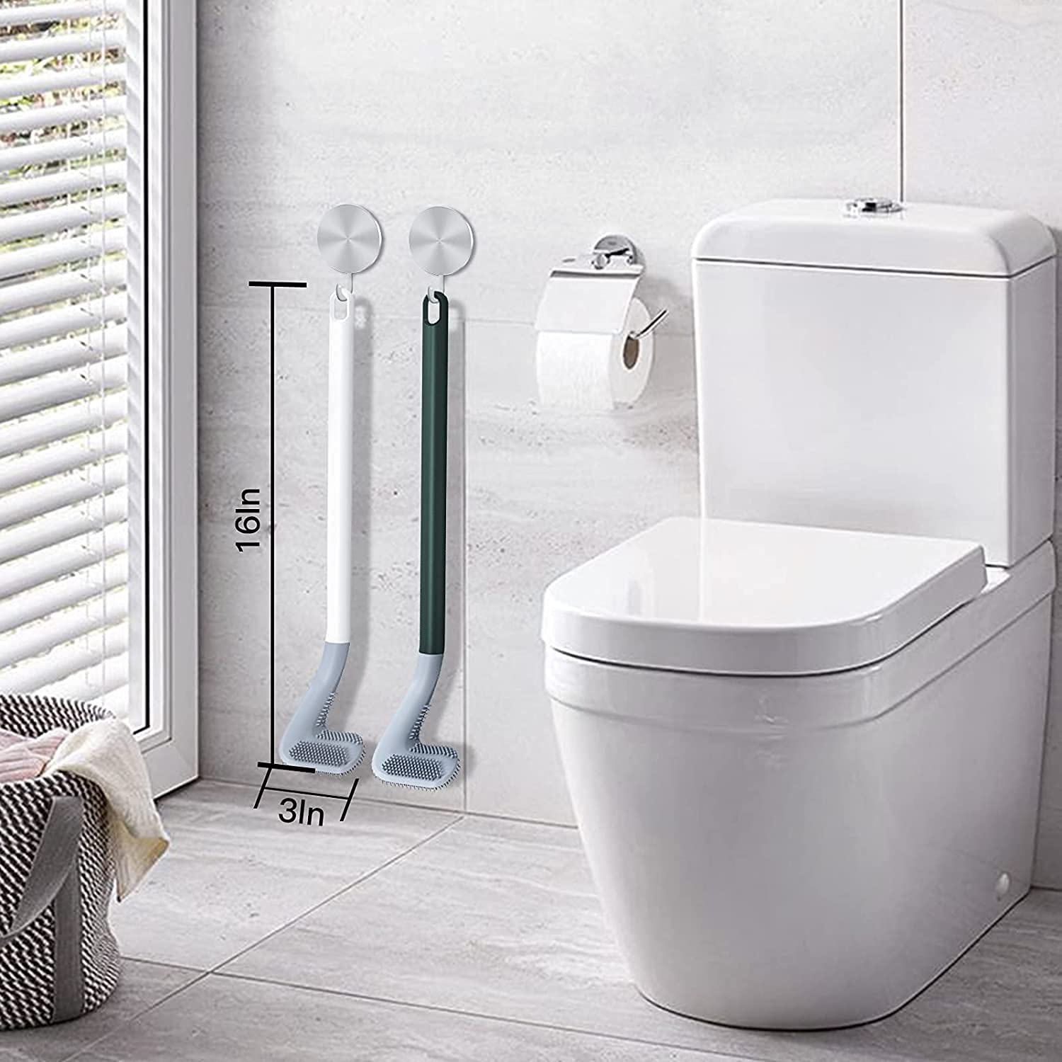Golf Toilet Brush Set with Holder