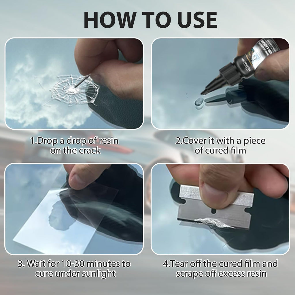 Car Windshield Crack Repair Kit