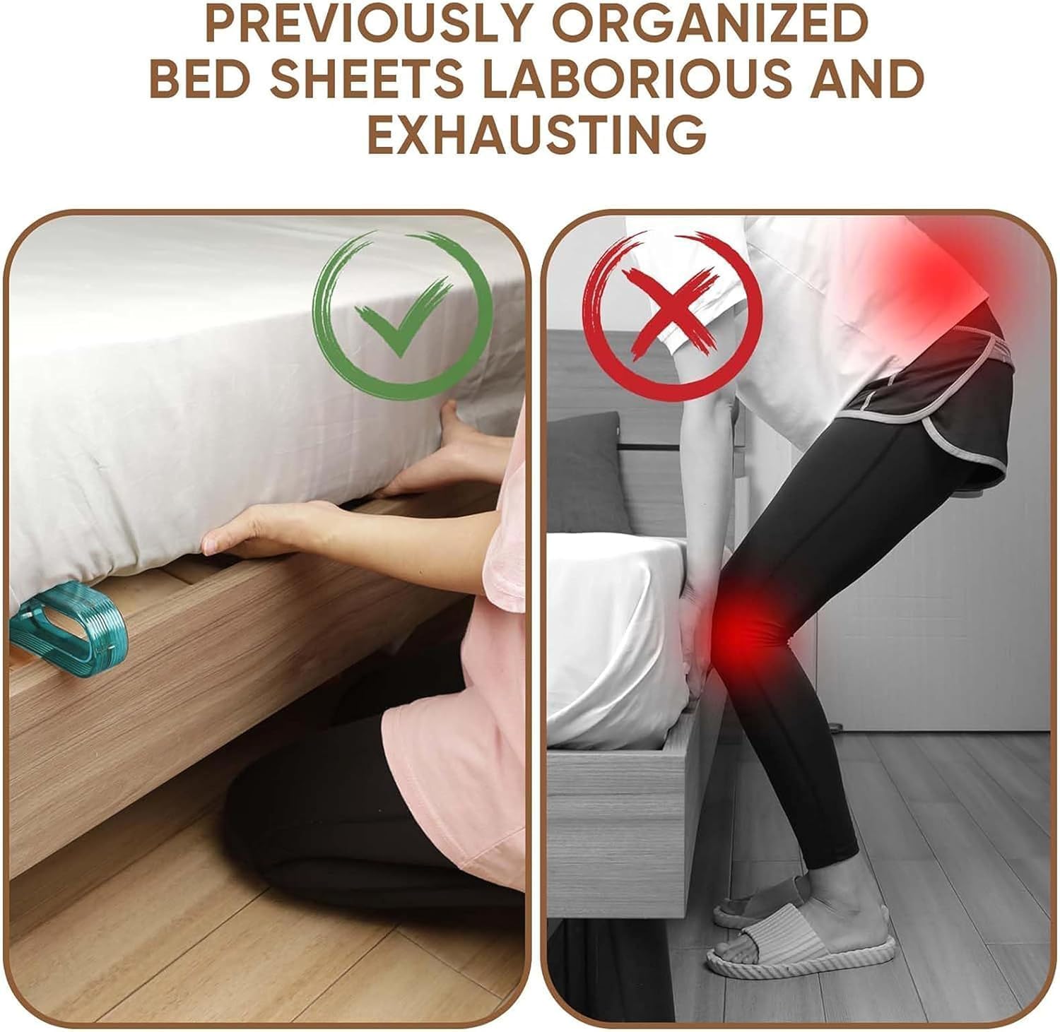 2-in-1 Mattress Lifter Stand & Bed Sheet Tucker Tool