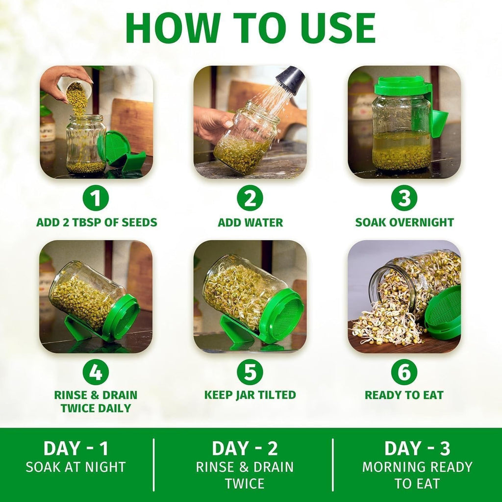 Sprouts Maker Jar – Durable & Reusable Sprouter