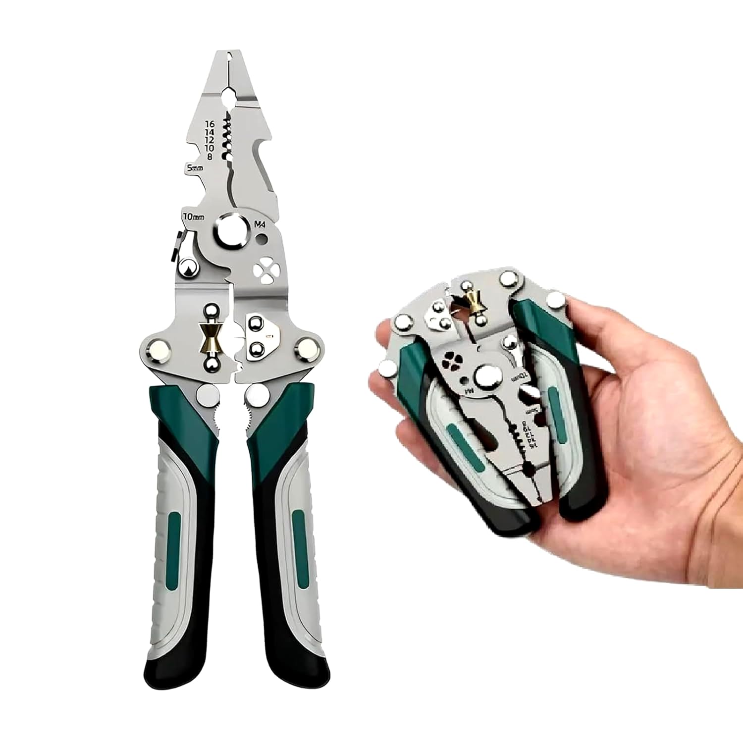 All-in-1 Multifunction Stainless Steel Wire Stripper Tool