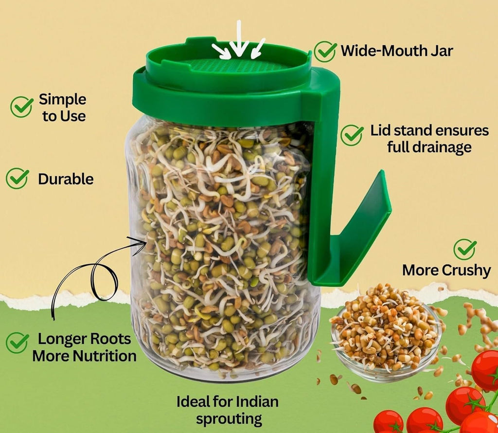 Sprouts Maker Jar – Durable & Reusable Sprouter