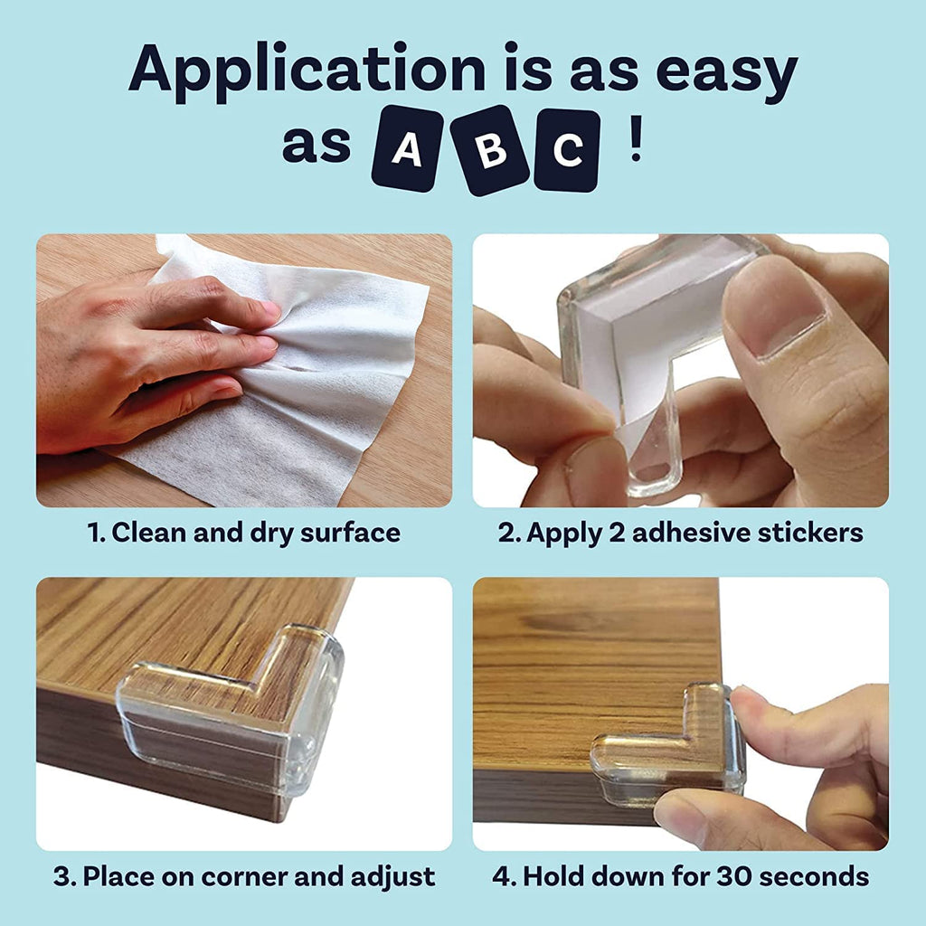 Pack of 12 Silicone Corner Protectors