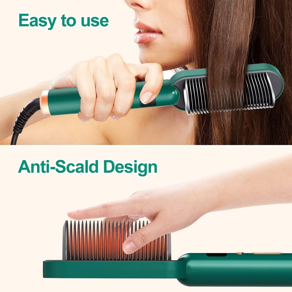 Ceramic Hair Straightening Brush for Women