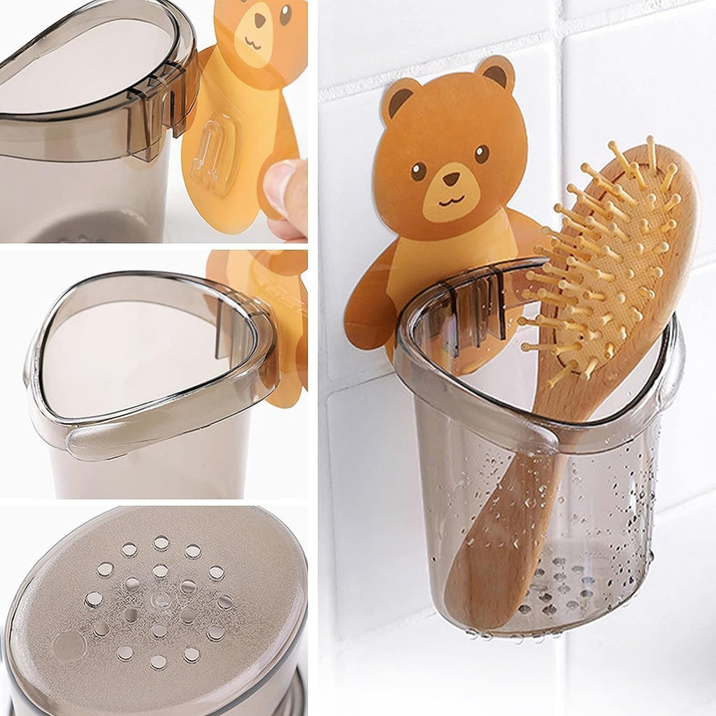 Wall Mounted Bathroom Organizer Cup
