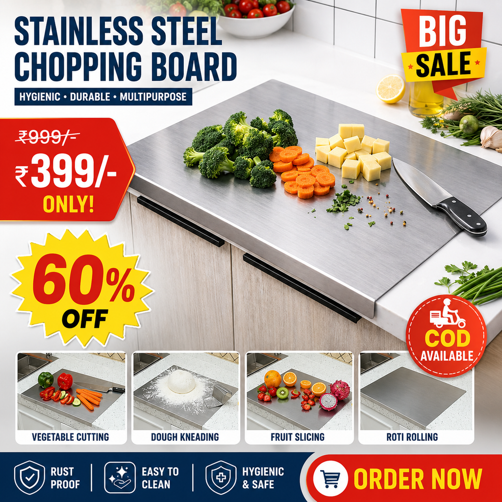 Stainless Steel Chopping Board