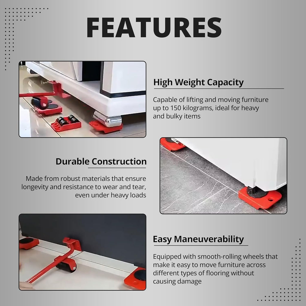 Furniture Lifter and Mover Tool Set