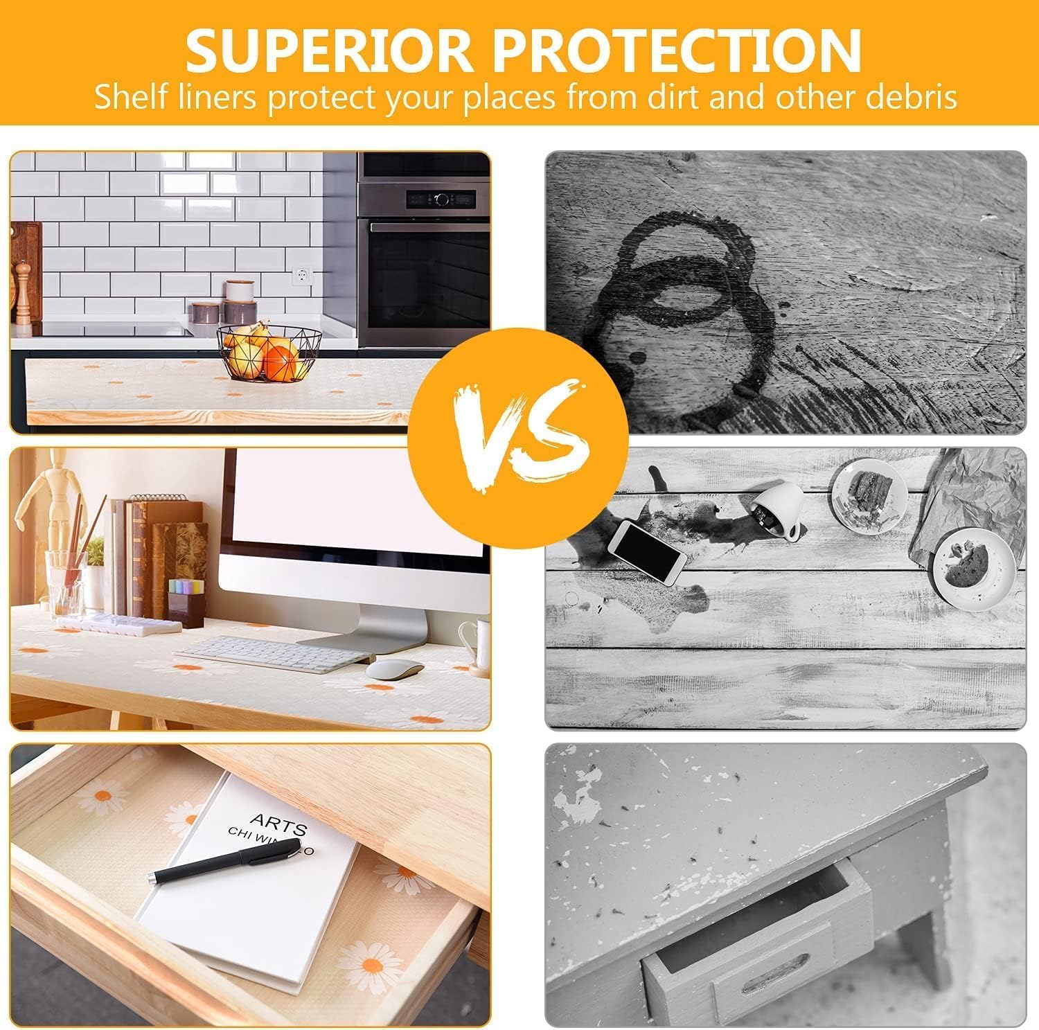 Anti Slip Drawer Mats for Kitchen