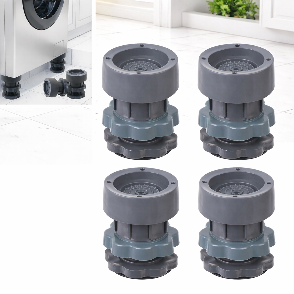 Washing Machine & Refrigerator Stand with Anti-Vibration Pads